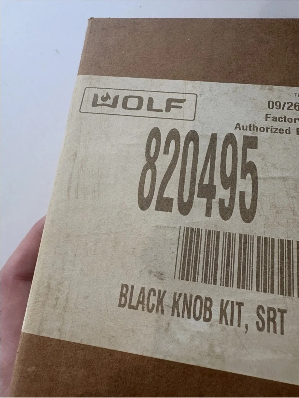 WOLF Black Knob Kit - Replacement Stove Knobs